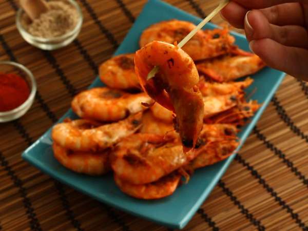 Udang flambéed dalam wiski, resepnya secara rinci - Persiapan langkah 5