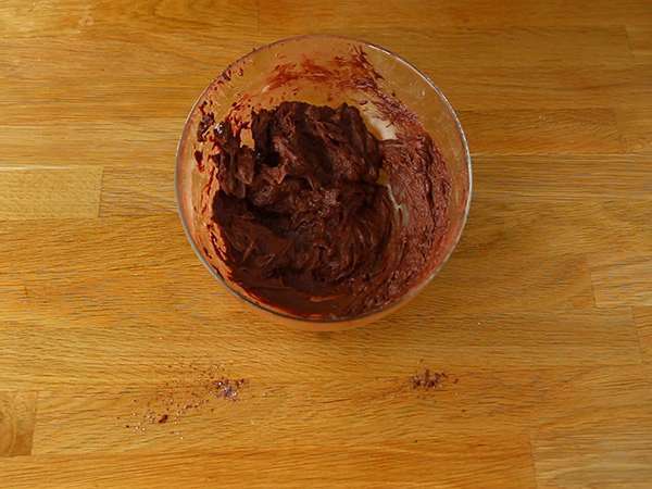 Roti pendek Wina dengan kakao - Persiapan langkah 2