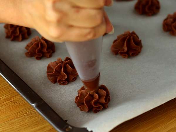 Roti pendek Wina dengan kakao - Persiapan langkah 4