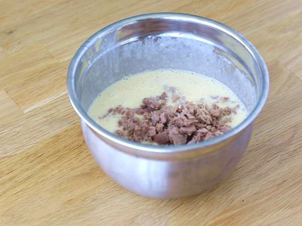 Quiche tuna dan tomat - Persiapan langkah 2