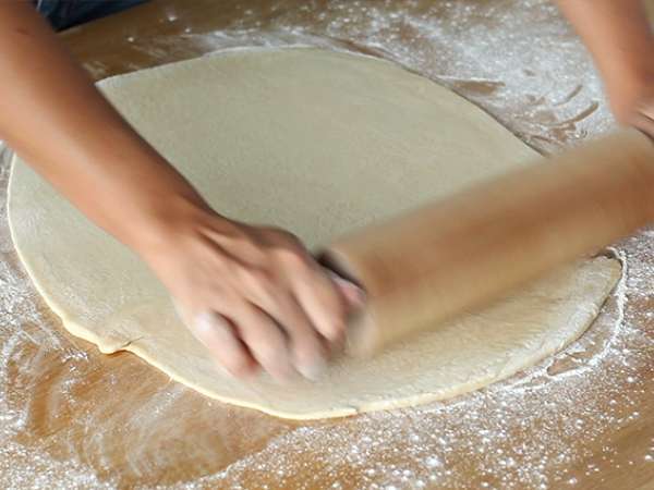 Croissant dengan susu kental manis - Persiapan langkah 3