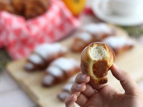 Croissant dengan susu kental manis - Persiapan langkah 7