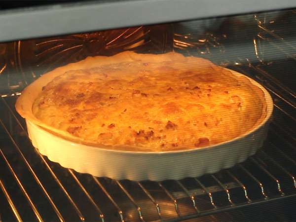 Quiche salmon yang cepat dan mudah - Persiapan langkah 5