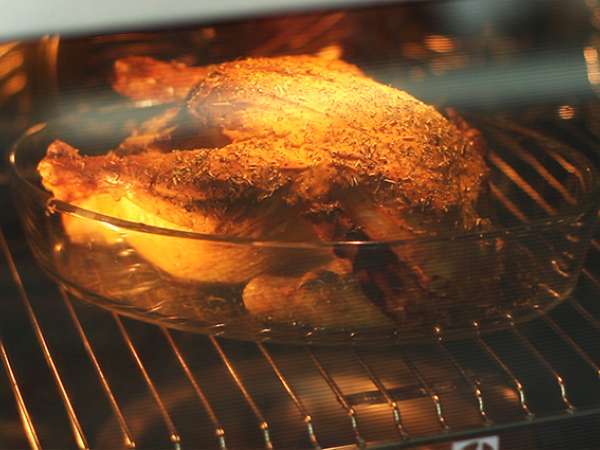 Ayam dalam kerak mustard dan herba de Provence - Persiapan langkah 3