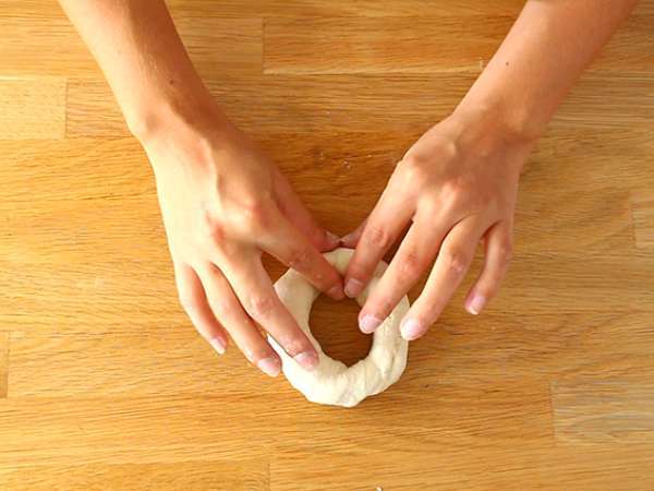 Bagel buatan sendiri - Persiapan langkah 3