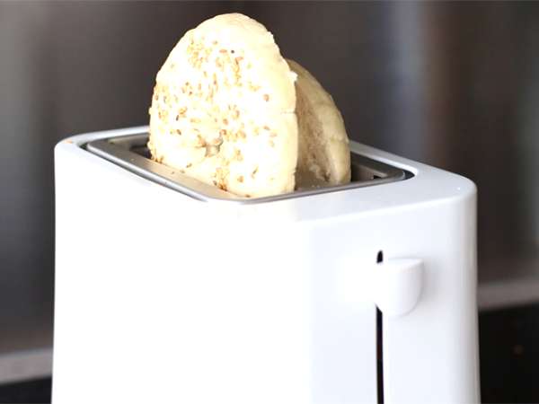 Bagel vegetarian - Persiapan langkah 1