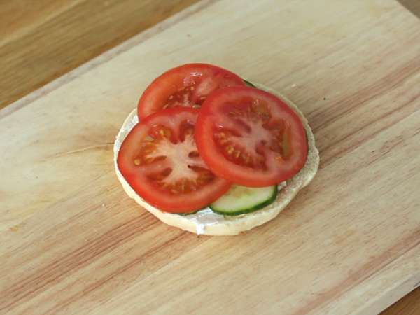 Bagel vegetarian - Persiapan langkah 3