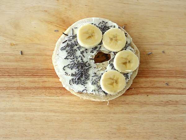 Bagel pisang cokelat - Persiapan langkah 3