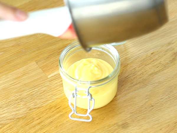 Dadih lemon, krim lemon - Persiapan langkah 4