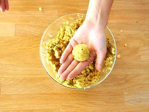 Falafels, resep yang cepat dan mudah - Persiapan langkah 4