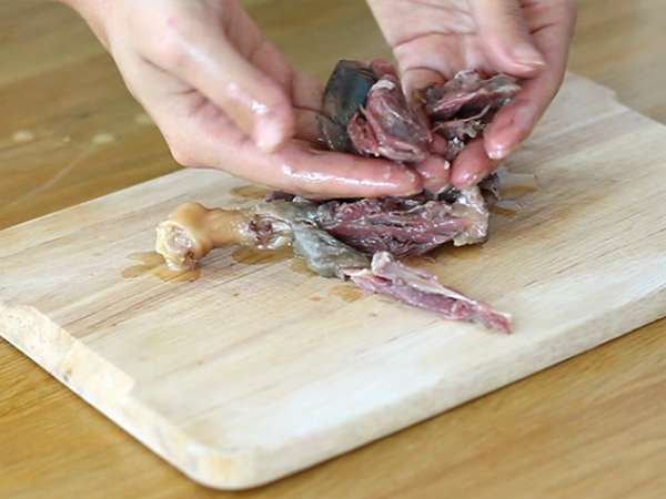 Bebek parmentier - Persiapan langkah 4