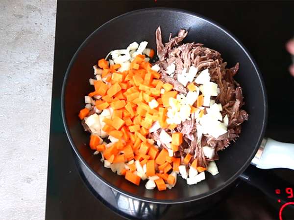 Bebek parmentier - Persiapan langkah 5