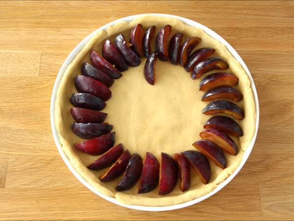 Kue tart plum brioche - Persiapan langkah 4