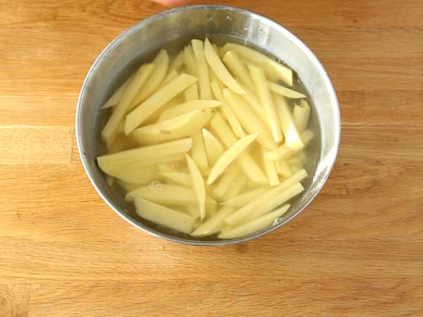 Kentang goreng rumahan - Persiapan langkah 2