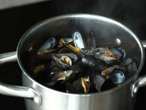 Paella hidangan laut - Persiapan langkah 3