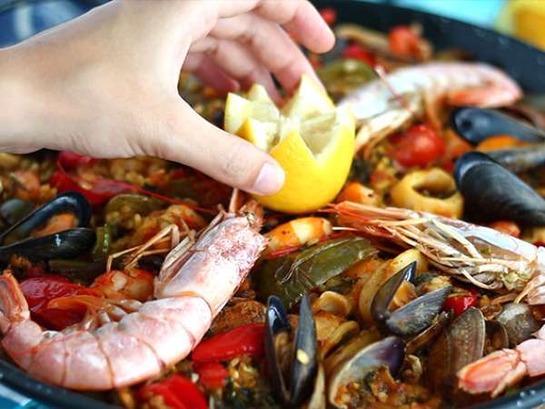 Paella hidangan laut - Persiapan langkah 11