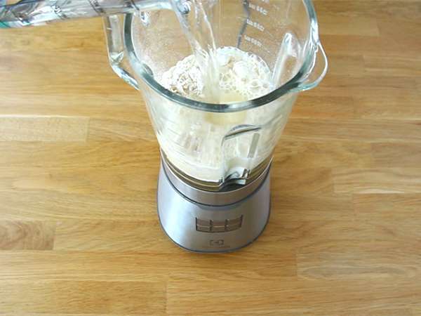 Baghrir, pancake Maroko dengan seribu lubang - Persiapan langkah 1