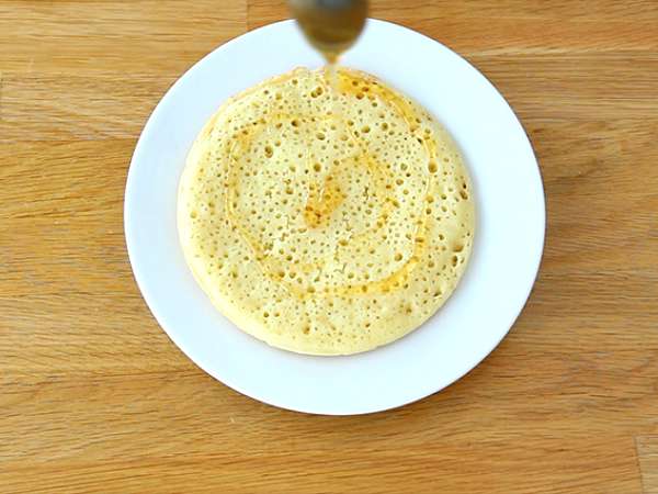 Baghrir, pancake Maroko dengan seribu lubang - Persiapan langkah 4