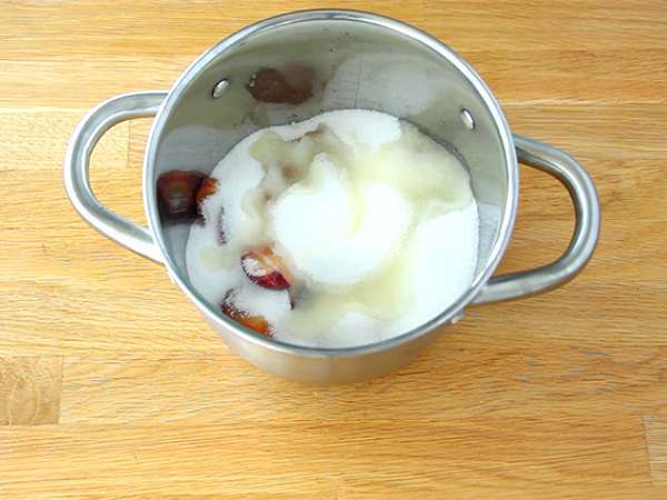 Selai plum buatan sendiri - Persiapan langkah 1