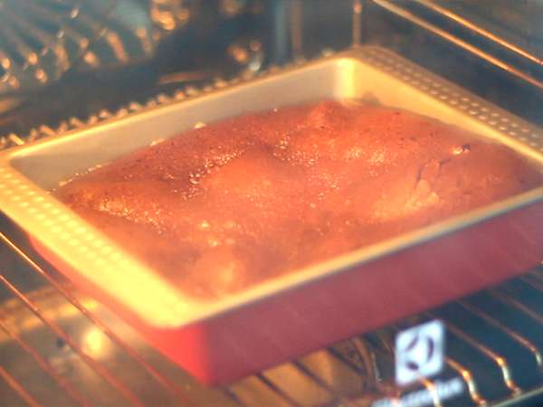 Brownies kuburan untuk Halloween - Persiapan langkah 3