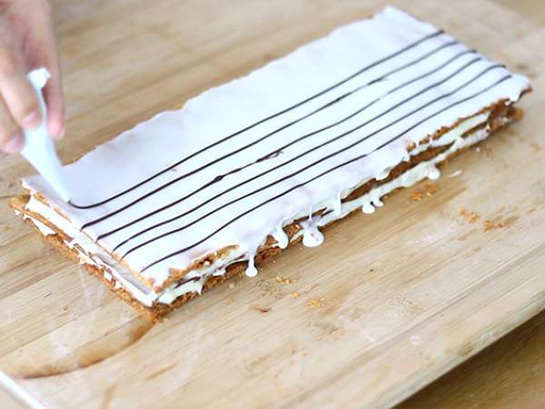 Vanilla mille feuille - Persiapan langkah 12