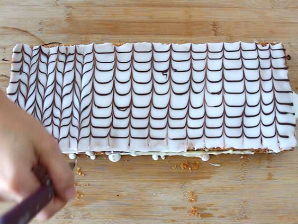 Vanilla mille feuille - Persiapan langkah 13
