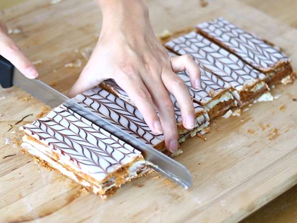Vanilla mille feuille - Persiapan langkah 14