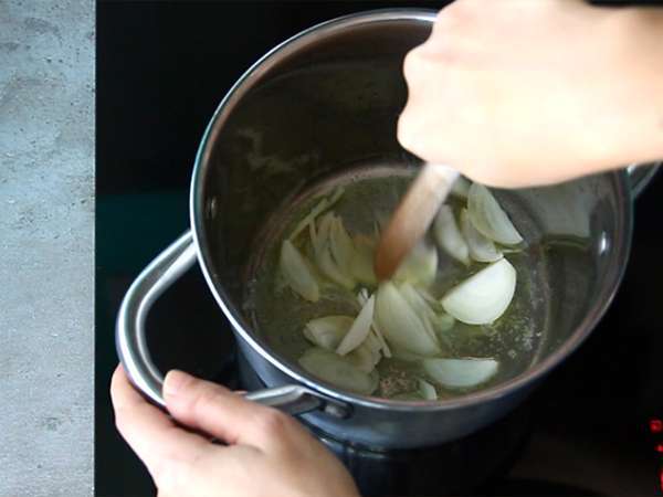 Krim sup labu butternut - Persiapan langkah 2