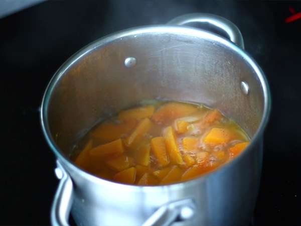 Krim sup labu butternut - Persiapan langkah 4