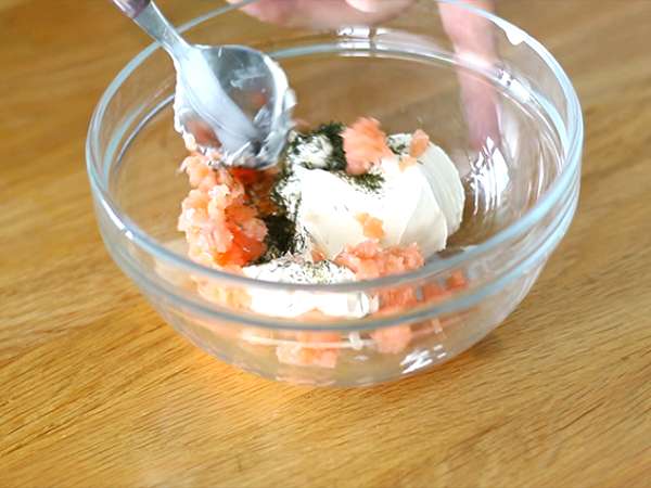 Puff salmon - Persiapan langkah 5