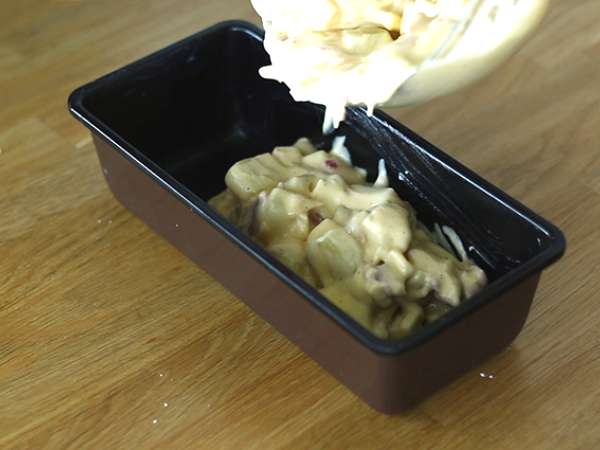 Kue dengan sisa keju raclette - Persiapan langkah 4