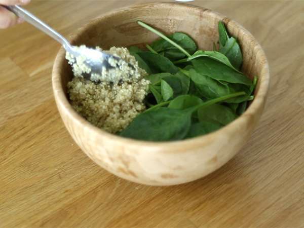 Mangkuk Salmon Buddha - Persiapan langkah 1