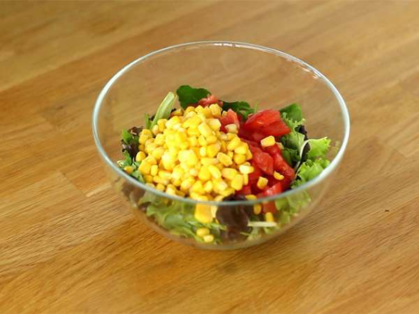 Salad Landaise dengan foie gras (salad Perigord) - Persiapan langkah 1