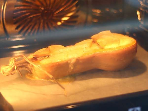 Courgiflette - Gaya tartiflette labu butternut - Persiapan langkah 4