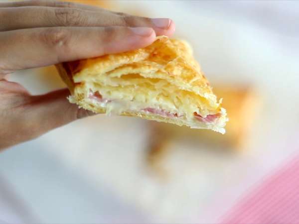 Daging ham dan keju Friands - Persiapan langkah 6