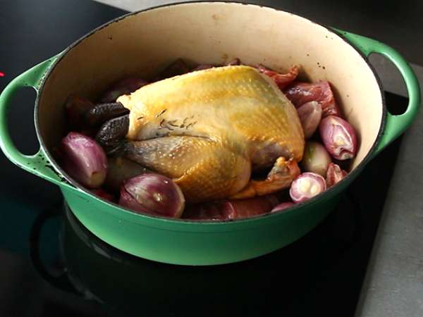 Pai unggas Guinea dengan foie gras - Persiapan langkah 2