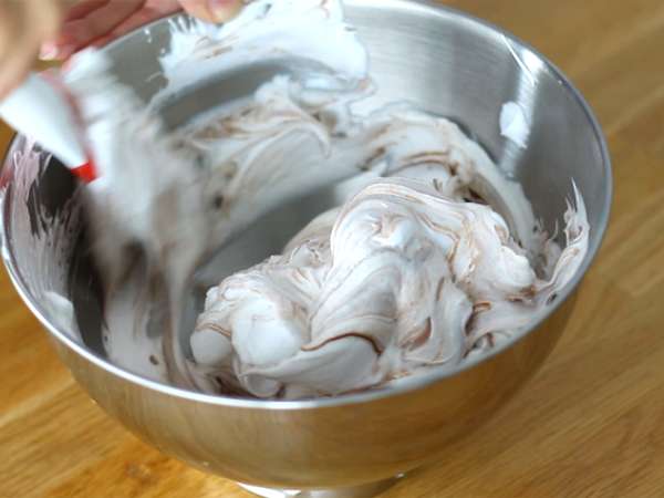 Meringue dengan Nutella - Persiapan langkah 2