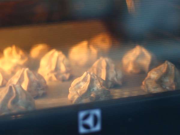 Meringue dengan Nutella - Persiapan langkah 4