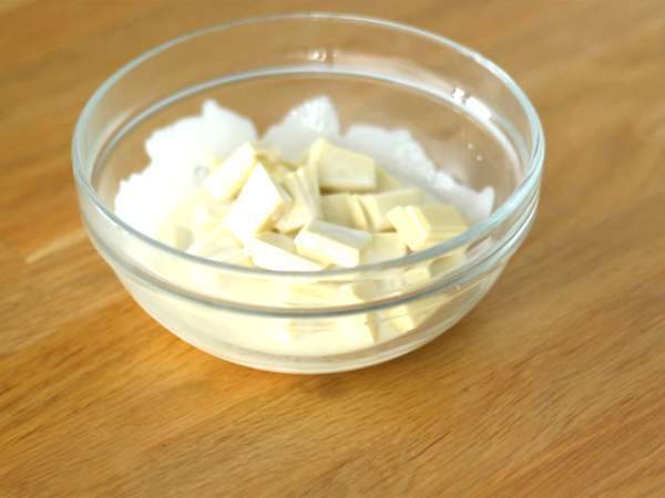 Log crêpe raspberry cokelat putih - Persiapan langkah 7