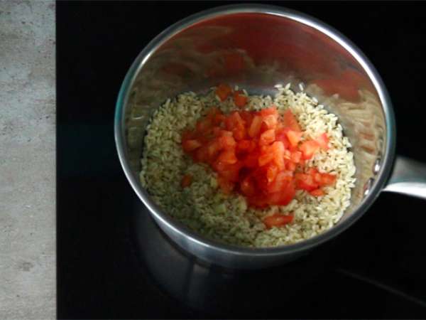 Risotto kerang dengan kunyit - Persiapan langkah 1