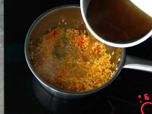 Risotto kerang dengan kunyit - Persiapan langkah 2