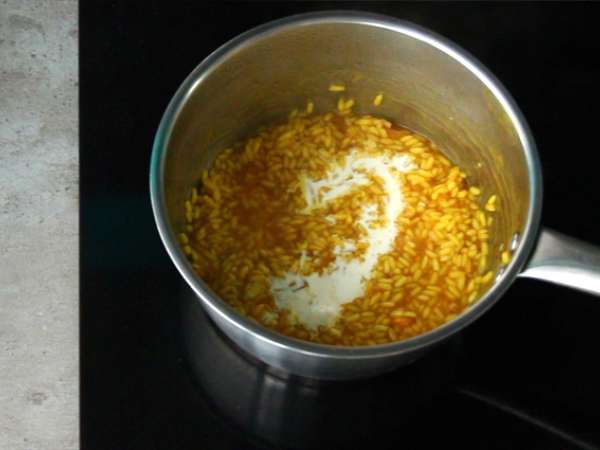 Risotto kerang dengan kunyit - Persiapan langkah 4