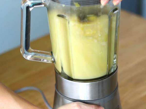 Puff pastry daun bawang dan sup kentang - Persiapan langkah 4