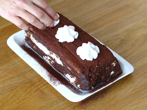 Log tiramisu (petunjuk langkah demi langkah) - Persiapan langkah 8