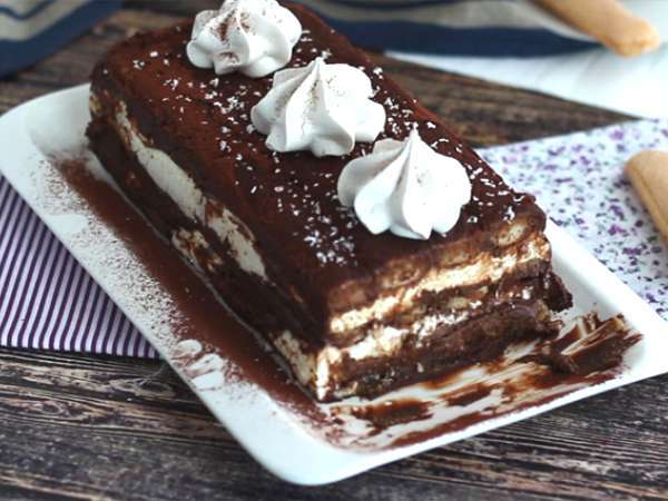 Log tiramisu (petunjuk langkah demi langkah) - Persiapan langkah 9