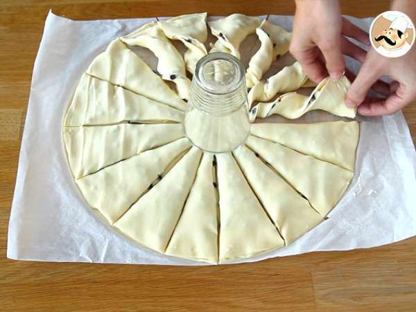 Tart sinar matahari vanila dan cokelat - Persiapan langkah 6