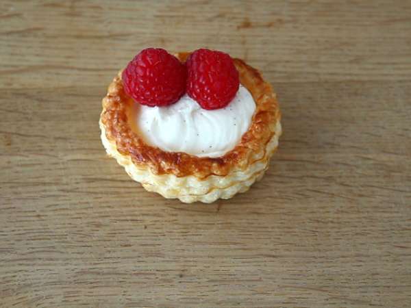 Raspberry dan mascarpone vol au vents - Persiapan langkah 5