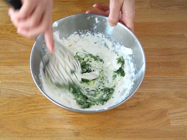 Verrines dengan bit dan mousse roket - Persiapan langkah 5