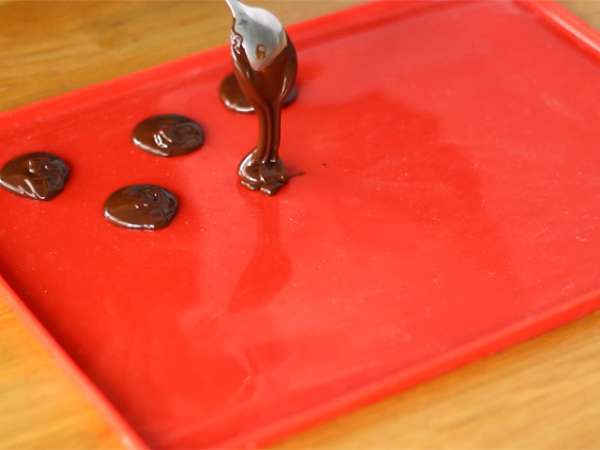 Pengemis, cokelat buah kering - Persiapan langkah 1