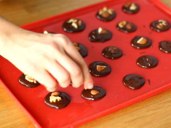 Pengemis, cokelat buah kering - Persiapan langkah 2